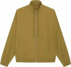 Leichte Unisex Jacke Aus Recyceltem Nylon - Olive Oil