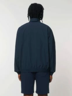 Leichte Unisex Jacke Aus Recyceltem Nylon - French Navy -Grundstoff Verkaufsladen U849 727 6 stylische Freizeit Jacke aus robustem Taslan Gewebe leicht und weit geschnitten GRS 1280x1280