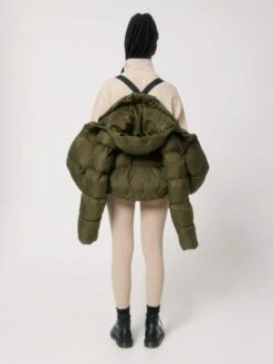 Oversized Unisex Puffer Jacket Aus Recyceltem Polyester - British Khaki -Grundstoff Verkaufsladen Unisex Winterjacke praktische Traeger U840 008 1280x1280