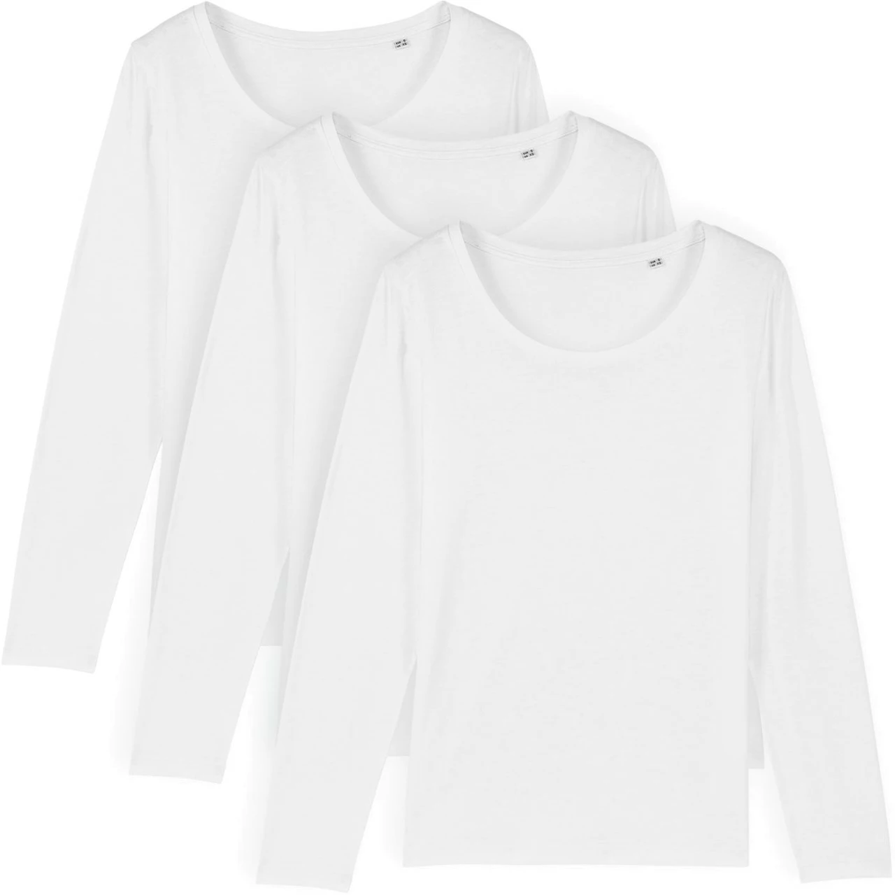 Longsleeve Aus Bio-Baumwolle - White - 3er-Pack 3 Longsleeve Aus Bio-Baumwolle - White - 3er-Pack