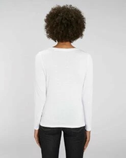 Longsleeve Aus Bio-Baumwolle - White - 3er-Pack 12 Longsleeve Aus Bio-Baumwolle - White - 3er-Pack -Grundstoff Verkaufsladen W021 001 Leicht tailliertes Langarm T Shirt Frauen oekofair umweltschonend fm back 1280x1280 1