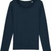 Longsleeve Aus Bio-Baumwolle - French Navy 1 Longsleeve Aus Bio-Baumwolle - French Navy -Grundstoff Verkaufsladen W021 727 tailliertes Longsleeve Biobaumwolle french navy 1280x1280