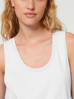 Tank Top Aus Bio-Baumwolle - White -Grundstoff Verkaufsladen W084 001 04 nachhaltiges tank top damen weiss organic cotton fm detail 1280x1280