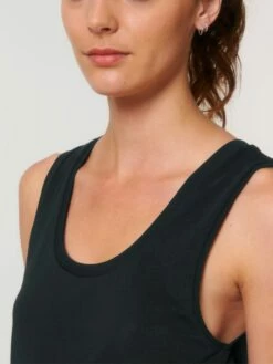 Tank Top Aus Bio-Baumwolle - Black -Grundstoff Verkaufsladen W084 002 04 nachhaltiges schwarzes damen tank top reine bio baumwolle fm detail 1280x1280