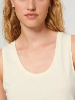Tank Top Aus Bio-Baumwolle - Natural Raw -Grundstoff Verkaufsladen W084 054 04 nachhaltiges tank top fair produzierter sommer style fm detail 1280x1280