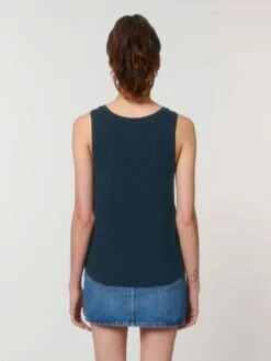 Tank Top Aus Bio-Baumwolle - French Navy -Grundstoff Verkaufsladen W084 727 05 relaxed fit traeger top fair trade fm back 1280x1280