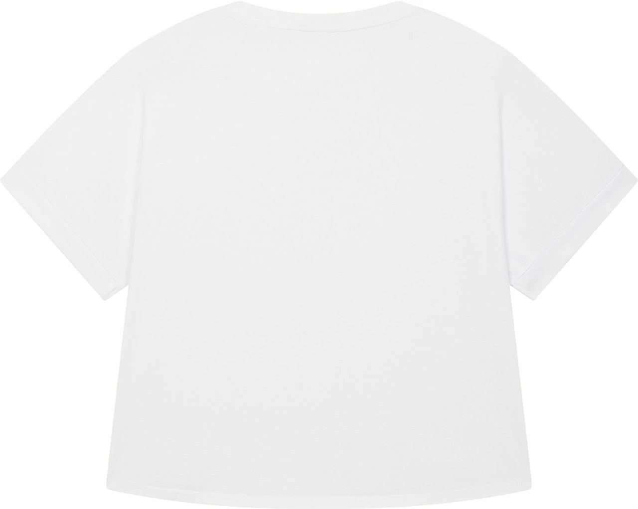 Rolled Sleeve T-Shirt Aus Bio-Baumwolle - White 4 Rolled Sleeve T-Shirt Aus Bio-Baumwolle - White – Bild 2