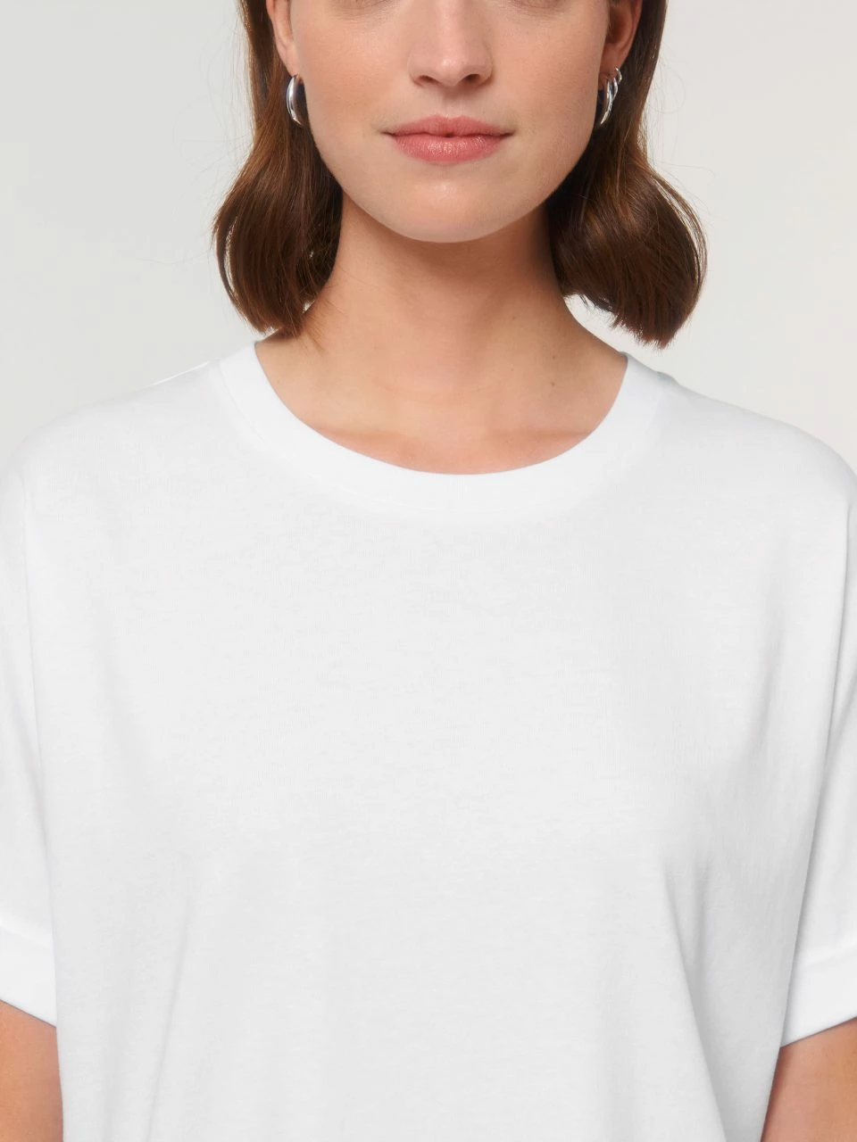Rolled Sleeve T-Shirt Aus Bio-Baumwolle - White 6 Rolled Sleeve T-Shirt Aus Bio-Baumwolle - White – Bild 4