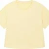 Rolled Sleeve T-Shirt Aus Bio-Baumwolle - Butter 2 Rolled Sleeve T-Shirt Aus Bio-Baumwolle - Butter -Grundstoff Verkaufsladen W089 078 01 modisches oversized shirt bio baumwolle aufgerollte aermel 1280x1280