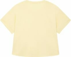 Rolled Sleeve T-Shirt Aus Bio-Baumwolle - Butter -Grundstoff Verkaufsladen W089 078 02 zartgelbes fair fashion t shirt organic cotton back 1280x1280