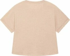 Rolled Sleeve T-Shirt Aus Bio-Baumwolle - Heather Rainbow -Grundstoff Verkaufsladen W089 084 02 oversized rolled sleeve shirt bio jersey stoff back 1280x1280