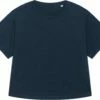 Rolled Sleeve T-Shirt Aus Bio-Baumwolle - French Navy -Grundstoff Verkaufsladen W089 727 01 rolled sleeve t shirt bio baumwolle french navy 1280x1280