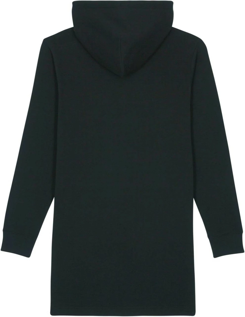 Sweatshirt-Kleid Mit Kapuze Aus Bio-Baumwolle - Black 4 Sweatshirt-Kleid Mit Kapuze Aus Bio-Baumwolle - Black – Bild 2