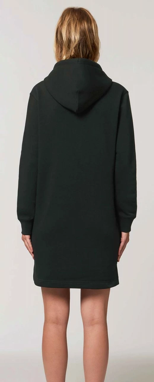 Sweatshirt-Kleid Mit Kapuze Aus Bio-Baumwolle - Black 6 Sweatshirt-Kleid Mit Kapuze Aus Bio-Baumwolle - Black – Bild 4