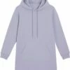 Sweatshirt-Kleid Mit Kapuze Aus Bio-Baumwolle - Lavender -Grundstoff Verkaufsladen W143 063 Bio Baumwoll Pullover Kleid mit recyceltem Polyester nachhaltig Innenseite aufgeraut bequem fair fashion 1280x1280