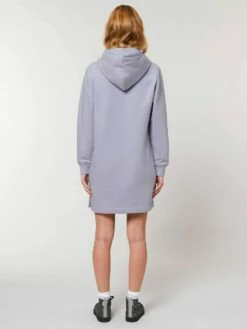 Sweatshirt-Kleid Mit Kapuze Aus Bio-Baumwolle - Lavender -Grundstoff Verkaufsladen W143 063 fair und nachhaltig Sweater Kleid mit Kapuze Innenseite aufgeraut hoher Tragekomfort lavendelfarbig 1280x1280