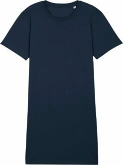 Jersey-Kleid Aus Bio-Baumwolle - French Navy