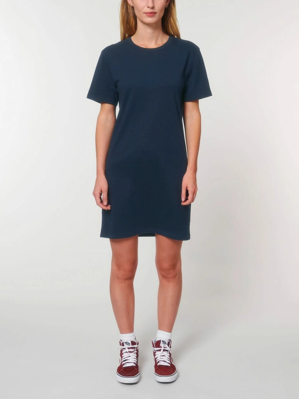 Jersey-Kleid Aus Bio-Baumwolle - French Navy 5 Jersey-Kleid Aus Bio-Baumwolle - French Navy – Bild 3