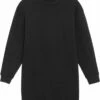 Sweatshirt-Kleid Aus Bio-Baumwolle - Black 2 Sweatshirt-Kleid Aus Bio-Baumwolle - Black -Grundstoff Verkaufsladen W161 002 oversized sweatkleid bio baumwolle schwarz 1280x1280