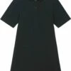 Piqué-Polokleid Aus Bio-Baumwolle - Black