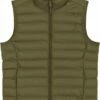 Steppweste Aus Recyceltem Polyester - British Khaki 2 Steppweste Aus Recyceltem Polyester - British Khaki -Grundstoff Verkaufsladen W838 008 1 hochwertig verarbeitete Steppweste fuer Frauen mit verstellbarem Hueftsaum Stehkragen aus reinem Recyclingmaterial 1280x1280