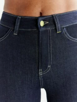 Skinny Fit Jeans Aus Bio-Baumwolle - Dark Slate Blue -Grundstoff Verkaufsladen WD1014 215 dunkelblaue damen jeans umweltschonende materialien detail 1280x1280