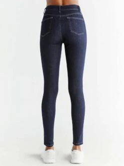 Skinny Fit Jeans Aus Bio-Baumwolle - Dark Slate Blue -Grundstoff Verkaufsladen WD1014 215 skinny jeans organic cotton faire herstellung back 1280x1280