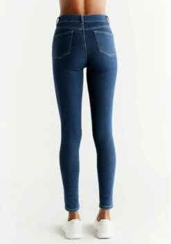 Skinny Fit Jeans Aus Bio-Baumwolle - Lapis Blue -Grundstoff Verkaufsladen WD1014 231 damen skinny jeans fair fashion schneller kostenfreier versand back 1280x1280