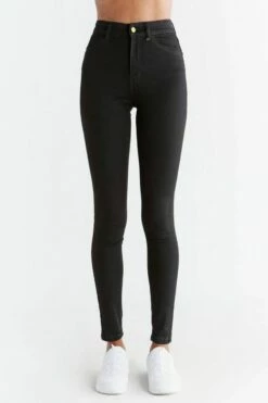 Skinny Fit Jeans Aus Bio-Baumwolle & Modal - Coal Black
