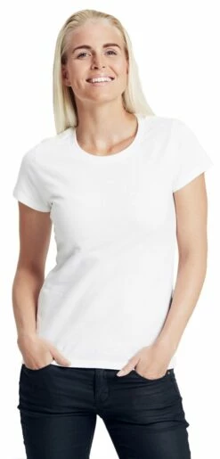 Neutral Classic T-Shirt Aus Fairtrade Bio-Baumwolle - Weiss -Grundstoff Verkaufsladen WHI Damen Classic T Shirt weiss Bio Baumwolle Neutral 1280x1280