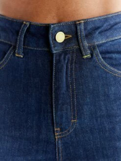 Regular Fit Jeans Aus Bio-Baumwolle - Dark Slate Blue -Grundstoff Verkaufsladen WL1009 215 oekofaire damen jeans natuerliche indigofaerbung detail 1280x1280