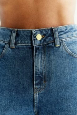 Mom Fit Jeans Aus Bio-Baumwolle - Lapis Blue -Grundstoff Verkaufsladen WN1009 231 fair trade jeans oekologische bio baumwolle zertifiziert detail 1280x1280