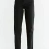 Mom Fit Jeans Aus Bio-Baumwolle - Coal Black 2 Mom Fit Jeans Aus Bio-Baumwolle - Coal Black -Grundstoff Verkaufsladen WN1010 104 schwarze damen bio jeans mom fit fair fashion 1280x1280
