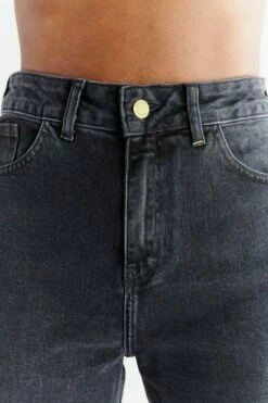 Mom Fit Jeans Aus Bio-Baumwolle - Carbon Gray -Grundstoff Verkaufsladen WN1010 145 slow fashion jeans bio baumwolle gots keine kritischen chemikalien detail 1280x1280