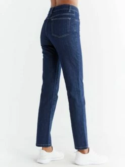Straight Fit Jeans Aus Bio-Baumwolle - Dark Slate Blue -Grundstoff Verkaufsladen WQ1009 215 faire jeans dunkelblau dark slate blue back 1280x1280