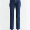 Straight Fit Jeans Aus Bio-Baumwolle - Dark Slate Blue