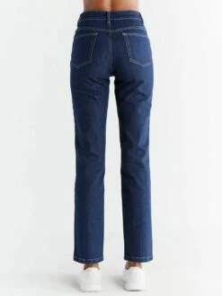 Straight Fit Jeans Aus Bio-Baumwolle - Dark Slate Blue -Grundstoff Verkaufsladen WQ1009 215 vegane jeans ohne nieten oder patches back 1280x1280