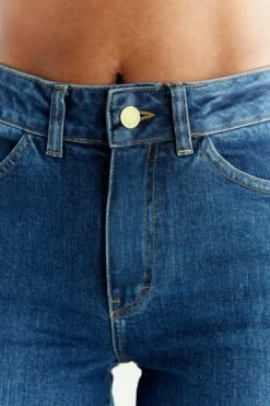 Straight Fit Jeans Aus Bio-Baumwolle - Lapis Blue -Grundstoff Verkaufsladen WQ1009 231 oeko jeans schadstoffarme herstellung versandkostenfrei detail 1280x1280