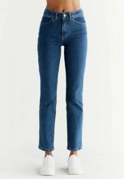 Straight Fit Jeans Aus Bio-Baumwolle - Lapis Blue
