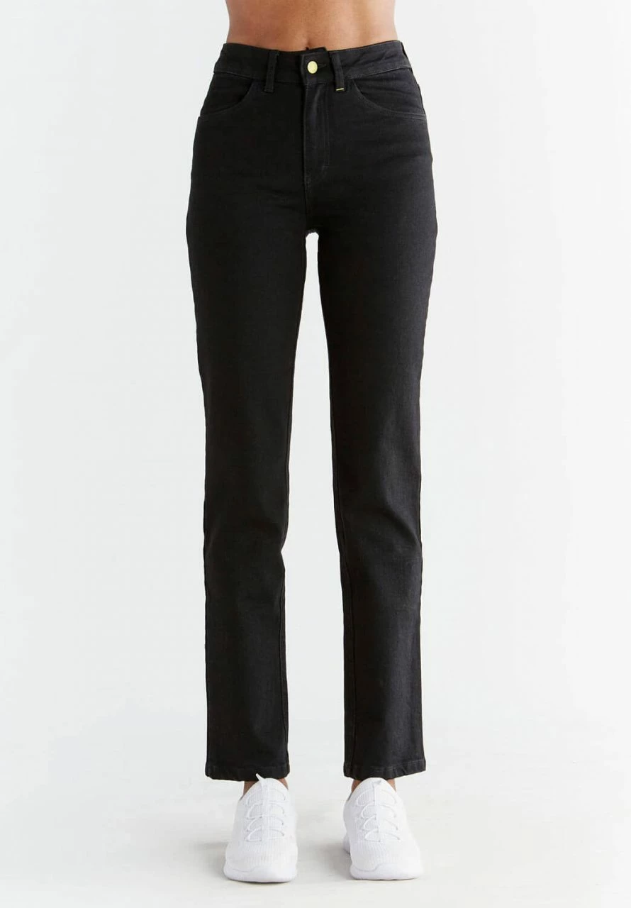 Straight Fit Jeans Aus Bio-Baumwolle - Coal Black 3 Straight Fit Jeans Aus Bio-Baumwolle - Coal Black