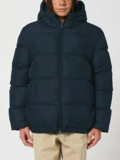Oversized Unisex Puffer Jacket Aus Recyceltem Polyester - French Navy -Grundstoff Verkaufsladen Wattierte Winterjacke recyceltes Polyester U840 727 1280x1280