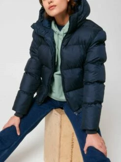 Oversized Unisex Puffer Jacket Aus Recyceltem Polyester - French Navy -Grundstoff Verkaufsladen Winterjacke aus recyceltem Polyester U840 727 1280x1280