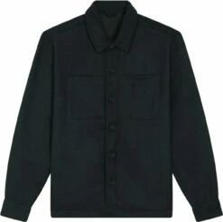 Unisex Twill Overshirt Aus Recyceltem Polyester - Black