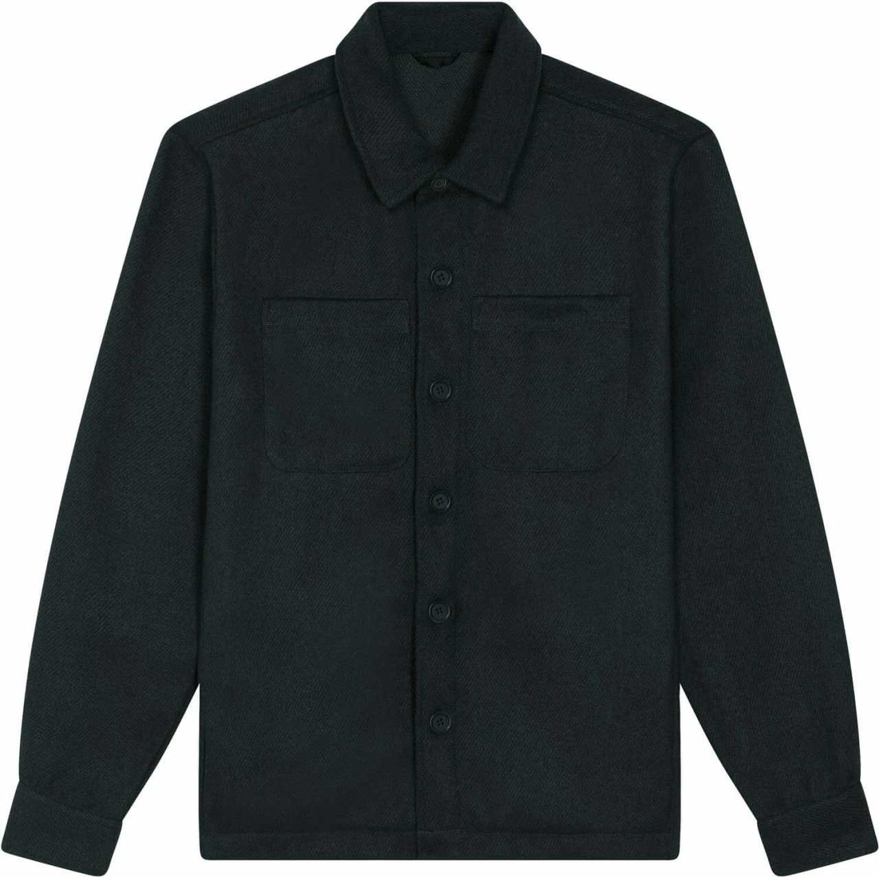 Unisex Twill Overshirt Aus Recyceltem Polyester - Black 3 Unisex Twill Overshirt Aus Recyceltem Polyester - Black