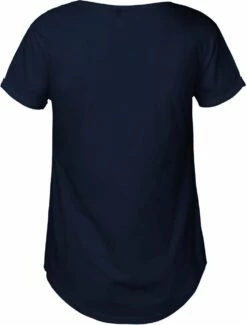 Neutral Roll Up Sleeve T-Shirt Aus Fairtrade Bio-Baumwolle - Navy 7 Neutral Roll Up Sleeve T-Shirt Aus Fairtrade Bio-Baumwolle - Navy -Grundstoff Verkaufsladen back aufgerollte Aermel Damen Shirt bio 80012 1280x1280