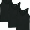 Tank-Top Aus Bio-Baumwolle - 3er-Pack - Black -Grundstoff Verkaufsladen basic traegertops schwarz bio 3 stueck W013 002 3P 1280x1280