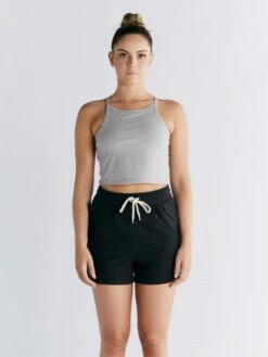 Crop Top Aus Bio-Baumwolle - Grau-meliert -Grundstoff Verkaufsladen bequeme nachhaltige Kleidung Fair trade 1217 047 1440 021 1280x1280