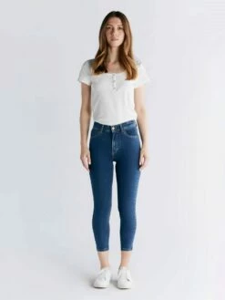 Skinny Fit Cropped Jeans Aus Bio-Baumwolle - Lapis Blue 13 Skinny Fit Cropped Jeans Aus Bio-Baumwolle - Lapis Blue -Grundstoff Verkaufsladen blue jeans skinny cropped online kaufen WS1014 231 1280x1280