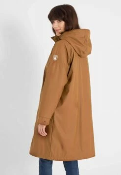 Derbe Gefütterter Regenmantel WITTHOLM - Monks Robe/check -Grundstoff Verkaufsladen braune regenjacke recyceltes pet Wittholm 0830 1280x1280