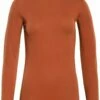 Rollkragen-Longsleeve Aus Bio-Baumwolle - Rust -Grundstoff Verkaufsladen braunes damen longsleeve bio baumwolle 63903 789 1280x1280